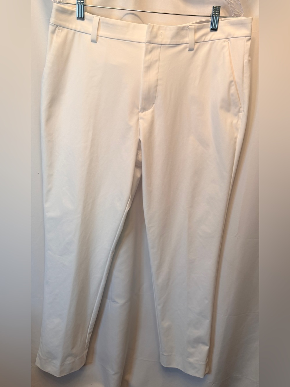 G/FORE Size 34x30 Tech Tour 4-Way Stretch Straight Leg Pants White Golf *Read